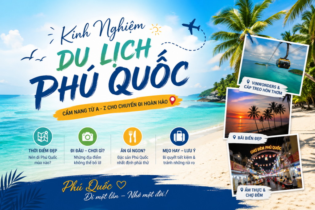 Kinh Nghiệm Du Lịch Phú Quốc Tuyệt Vời 2026 – Cẩm Nang Khám Phá Đảo Ngọc