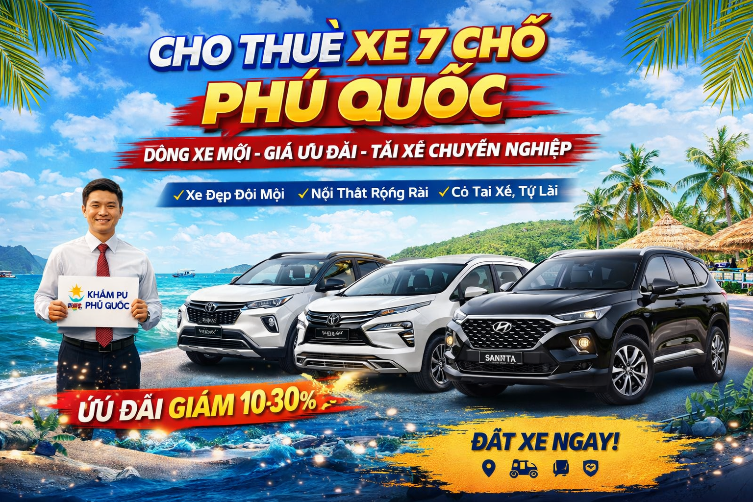Thuê Xe 7 Chỗ Phú Quốc