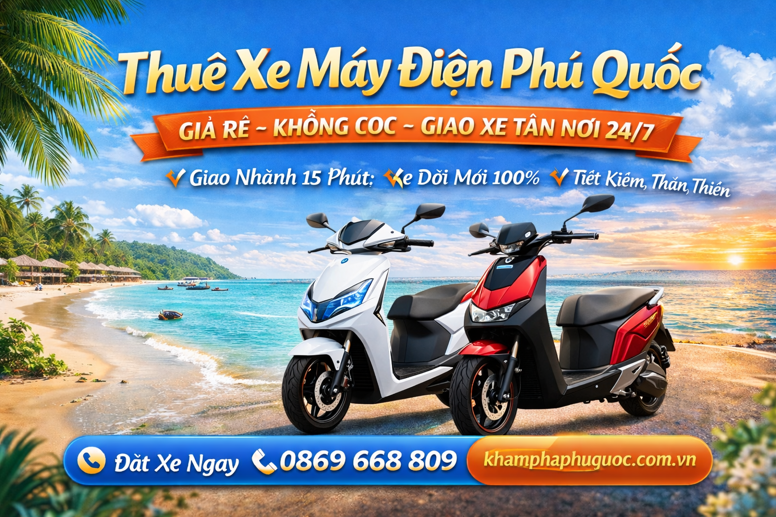 Thuê Xe Máy Điện Phú Quốc