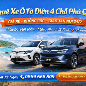 thuê xe ô tô điện 4 chỗ Phú Quốc